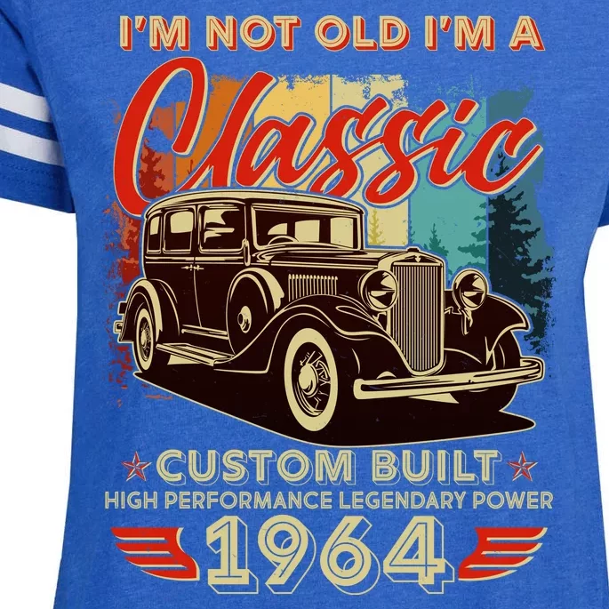 60th Birthday Im Not Old Im A Classic 1964 Custom Built Enza Ladies Jersey Football T-Shirt