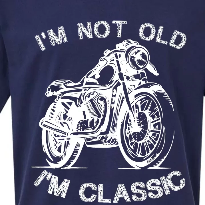 IM Not Old IM Classic Funny Motorcycle Graphic Sueded Cloud Jersey T-Shirt