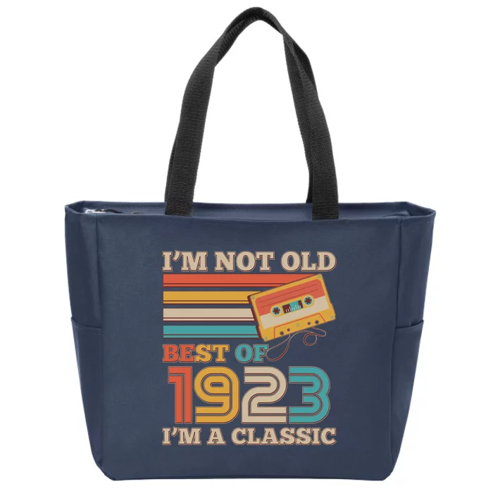 I'm Not Old Best Of 1923 I'm A Classic 100th Birthday Zip Tote Bag