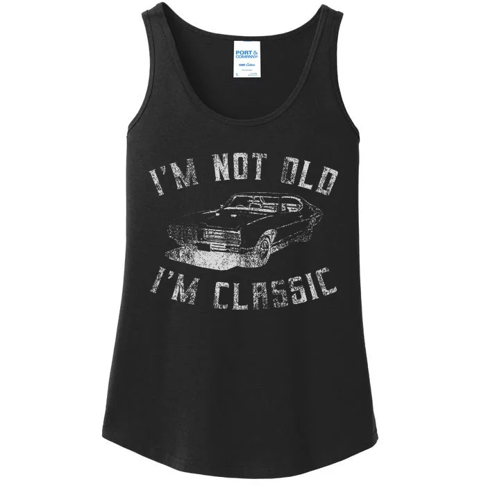 IM Not Old IM Classic Funny Car Graphic Ladies Essential Tank