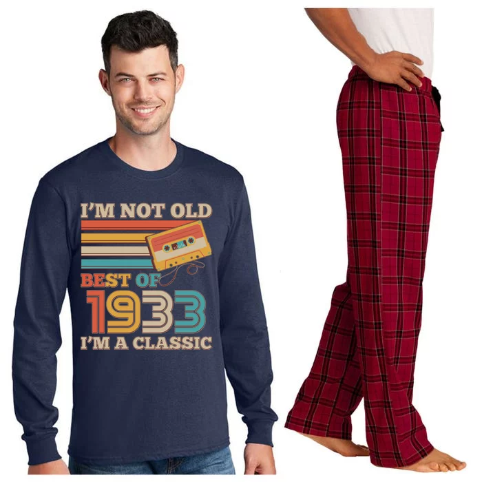 I'm Not Old Best Of 1933 I'm A Classic 90th Birthday Long Sleeve Pajama Set