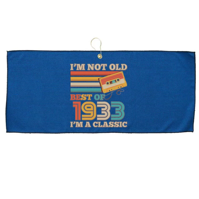 I'm Not Old Best Of 1933 I'm A Classic 90th Birthday Large Microfiber Waffle Golf Towel