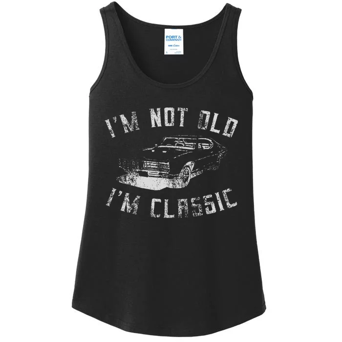 Im Not Old Im Classic Funny Car Graphic Ladies Essential Tank