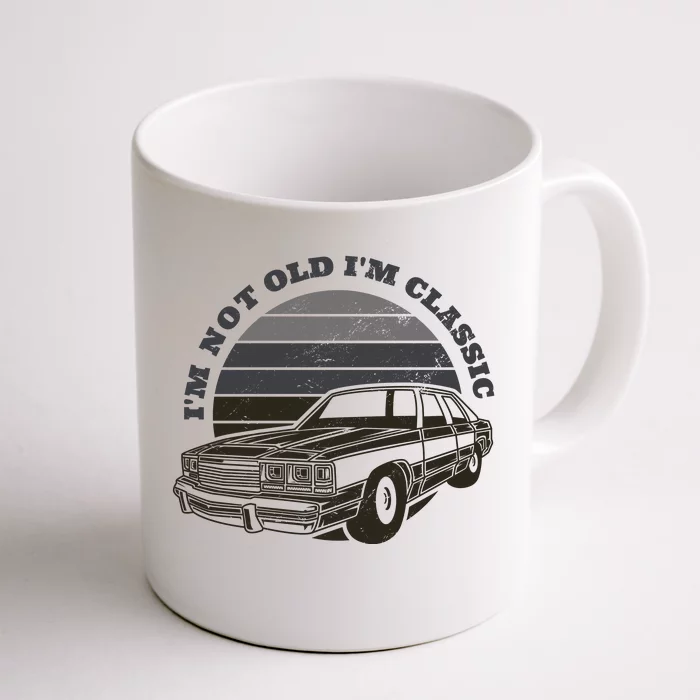 Old School Muscle Car Front & Back Coffee Mug