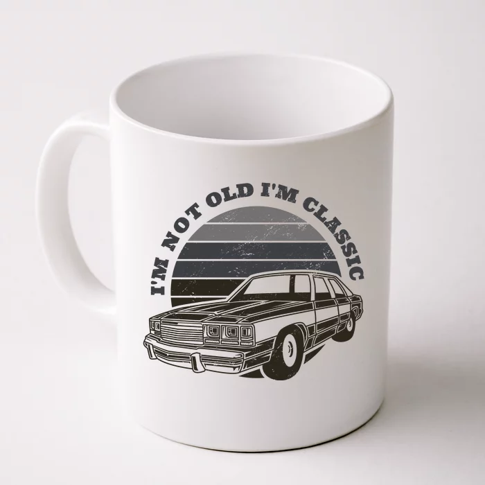 Old School Muscle Car Front & Back Coffee Mug