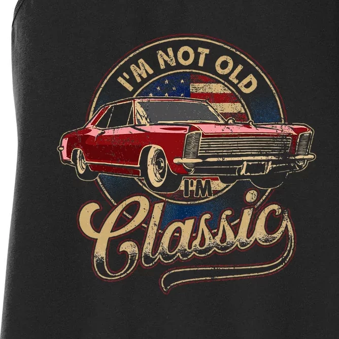 IM Not Old IM Classic Old Man Women's Racerback Tank