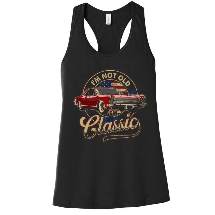 IM Not Old IM Classic Old Man Women's Racerback Tank