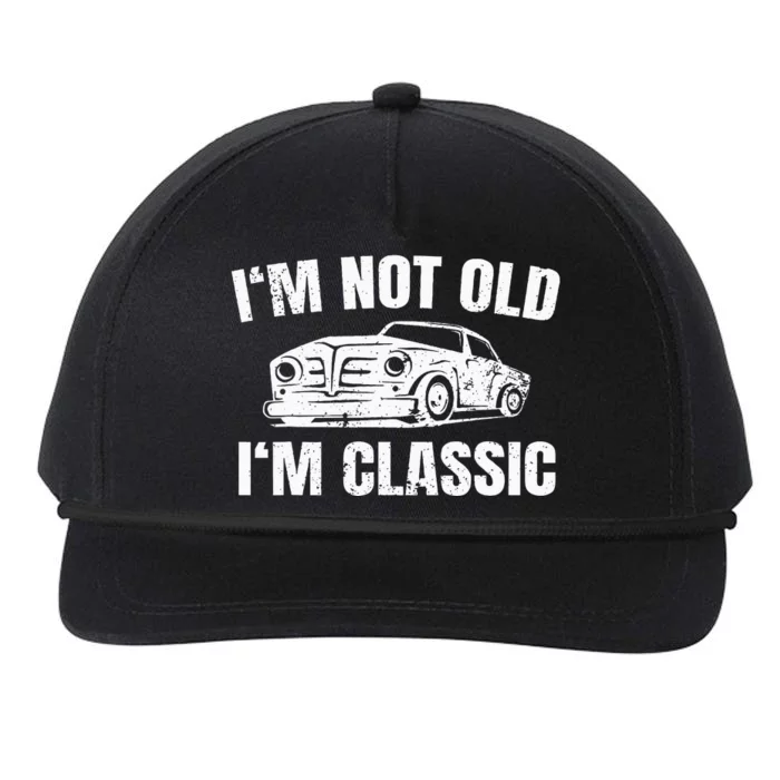 IM Not Old IM Classic Snapback Five-Panel Rope Hat