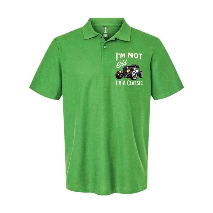 IM Not Old IM Classic Car Vintage Hot Rod Dad Grandpa Papa Softstyle Adult Sport Polo