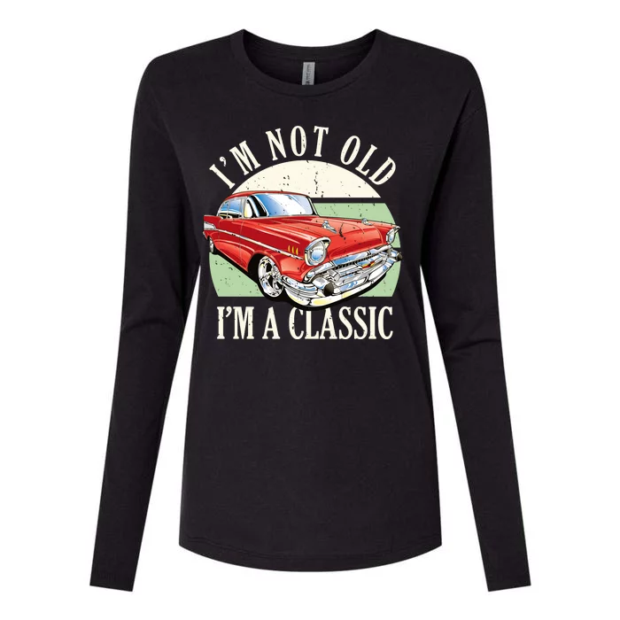 I'm Not Old I'm A Classic Car Vintage Retro Womens Cotton Relaxed Long Sleeve T-Shirt