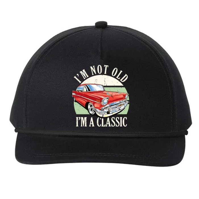 I'm Not Old I'm A Classic Car Vintage Retro Snapback Five-Panel Rope Hat