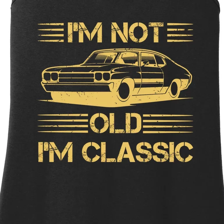 Im Not Old Im Classic Funny Car Graphic Ladies Essential Tank