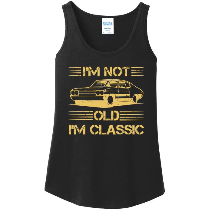 Im Not Old Im Classic Funny Car Graphic Ladies Essential Tank