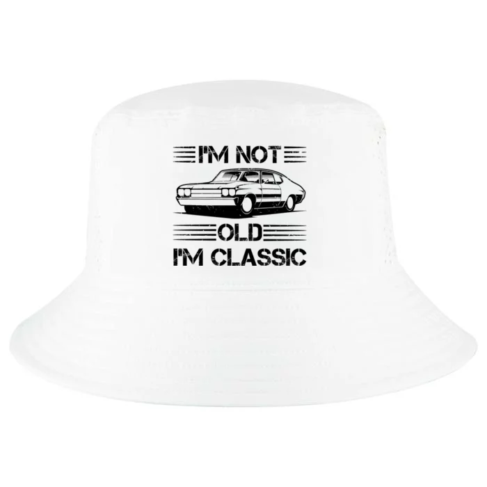 Im Not Old Im Classic Funny Car Graphic Cool Comfort Performance Bucket Hat