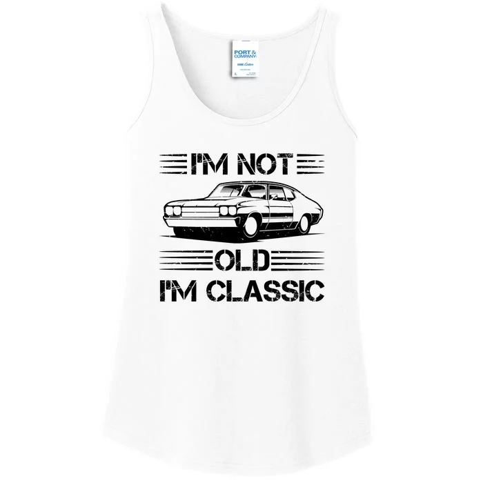 Im Not Old Im Classic Funny Car Graphic Ladies Essential Tank