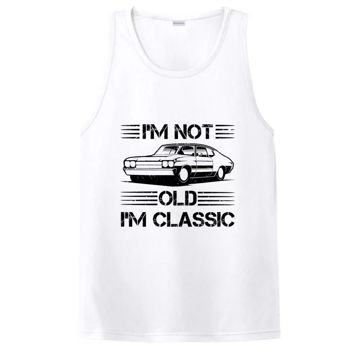 Im Not Old Im Classic Funny Car Graphic Performance Tank