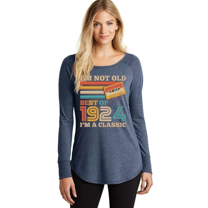 IM Not Old Best Of 1924 IM A Classic 100th Birthday Women's Perfect Tri Tunic Long Sleeve Shirt