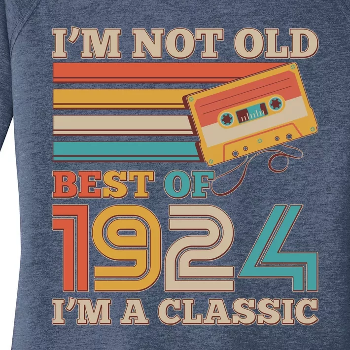 IM Not Old Best Of 1924 IM A Classic 100th Birthday Women's Perfect Tri Tunic Long Sleeve Shirt