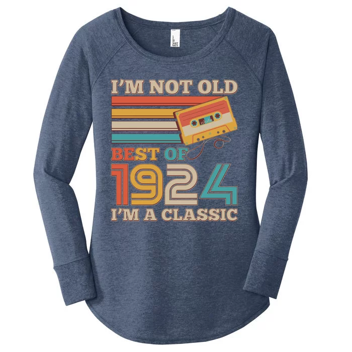 IM Not Old Best Of 1924 IM A Classic 100th Birthday Women's Perfect Tri Tunic Long Sleeve Shirt