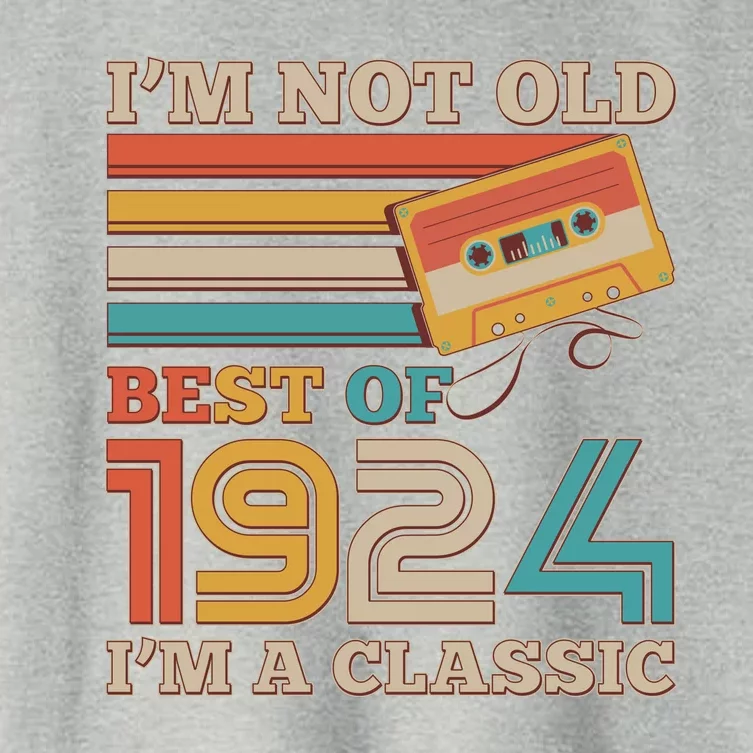 IM Not Old Best Of 1924 IM A Classic 100th Birthday Women's Crop Top Tee