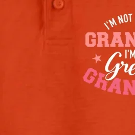 IM Not Only A Grandma IM A Great Grandma Gift Dry Zone Grid Performance Polo