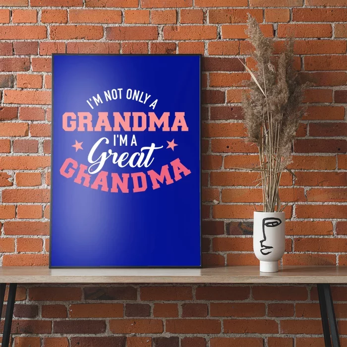 IM Not Only A Grandma IM A Great Grandma Gift Poster