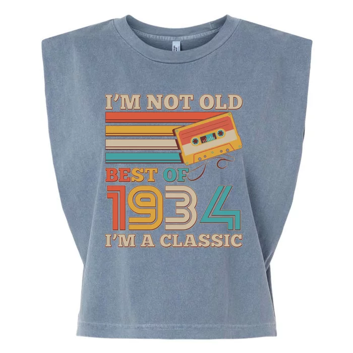 Im Not Old Best Of 1934 Im A Classic 90th Birthday Garment-Dyed Women's Muscle Tee