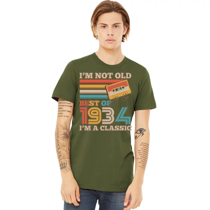 Im Not Old Best Of 1934 Im A Classic 90th Birthday Premium T-Shirt