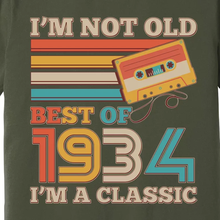 Im Not Old Best Of 1934 Im A Classic 90th Birthday Premium T-Shirt