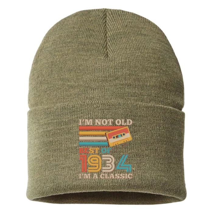 Im Not Old Best Of 1934 Im A Classic 90th Birthday Sustainable Knit Beanie