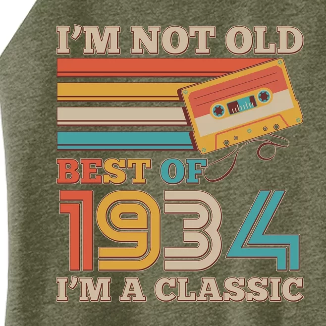 Im Not Old Best Of 1934 Im A Classic 90th Birthday Women’s Perfect Tri Rocker Tank