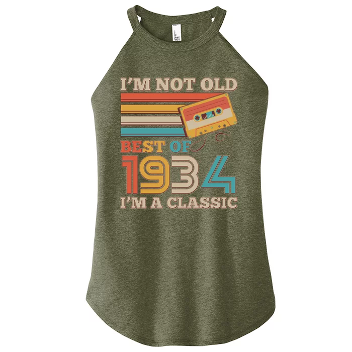 Im Not Old Best Of 1934 Im A Classic 90th Birthday Women’s Perfect Tri Rocker Tank