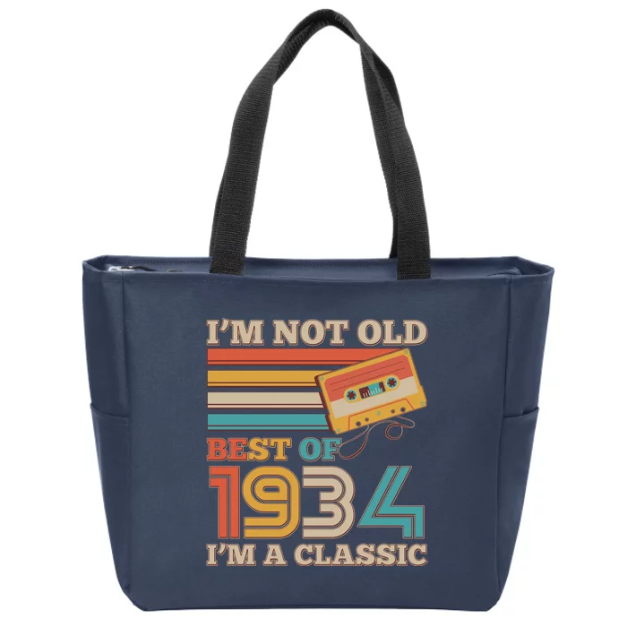 Im Not Old Best Of 1934 Im A Classic 90th Birthday Zip Tote Bag