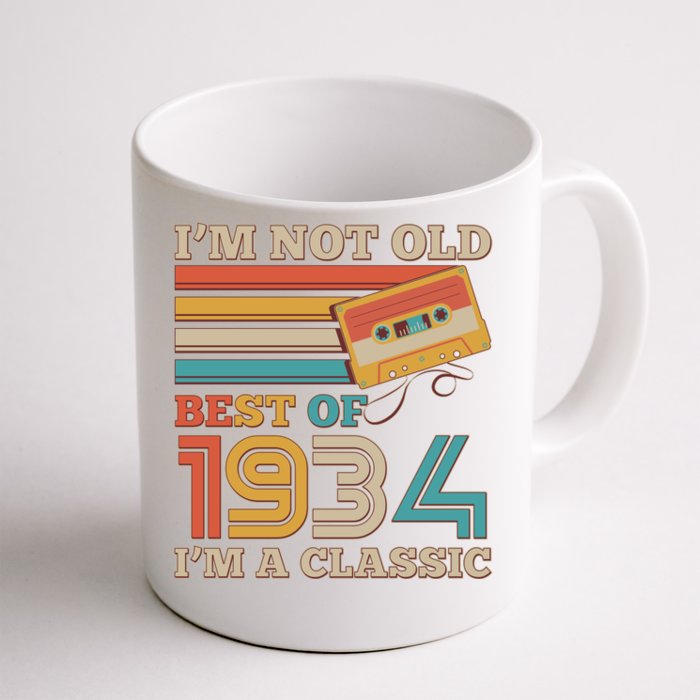 Im Not Old Best Of 1934 Im A Classic 90th Birthday Front & Back Coffee Mug