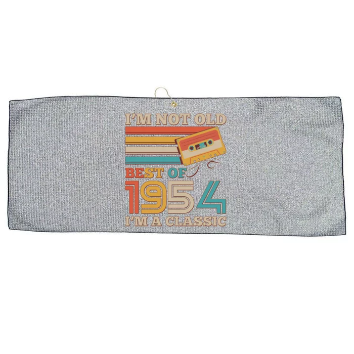 Im Not Old Best Of 1954 Im A Classic 70th Birthday Large Microfiber Waffle Golf Towel