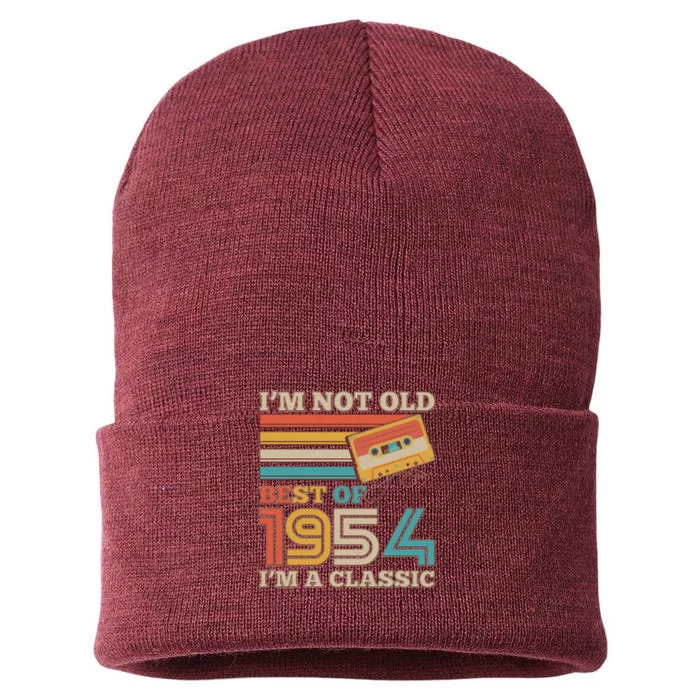 Im Not Old Best Of 1954 Im A Classic 70th Birthday Sustainable Knit Beanie