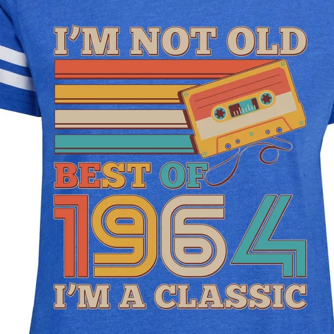 Im Not Old Best Of 1964 Im A Classic 60th Birthday Enza Ladies Jersey Football T-Shirt