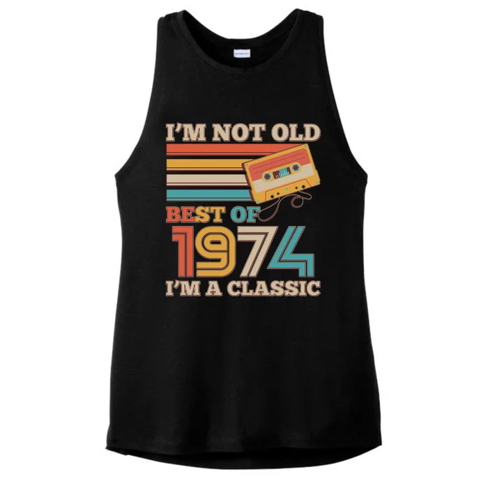 Im Not Old Best Of 1974 Im A Classic 50th Birthday Ladies Tri-Blend Wicking Tank