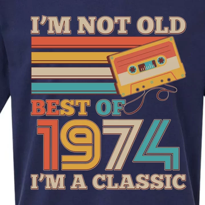 Im Not Old Best Of 1974 Im A Classic 50th Birthday Sueded Cloud Jersey T-Shirt