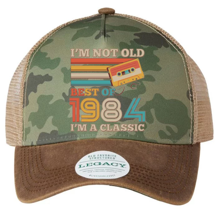 Im Not Old Best Of 1984 Im A Classic 40th Birthday Legacy Tie Dye Trucker Hat