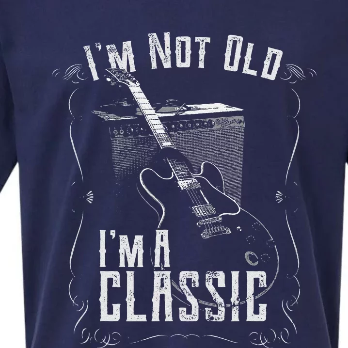 I'm Not Old I'm A Classic, Guitar Design, Guitarist Birthday Sueded Cloud Jersey T-Shirt