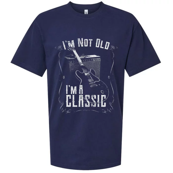 I'm Not Old I'm A Classic, Guitar Design, Guitarist Birthday Sueded Cloud Jersey T-Shirt