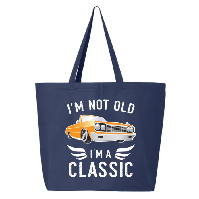 I'm Not Old I'm A Classic Retro Car Grandma Grandpa Birthday Gift 25L Jumbo Tote