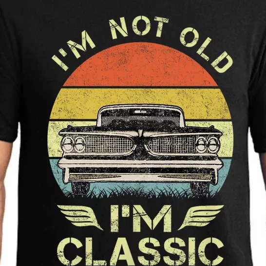 IM Not Old IM Classic Funny Car Graphic Pajama Set