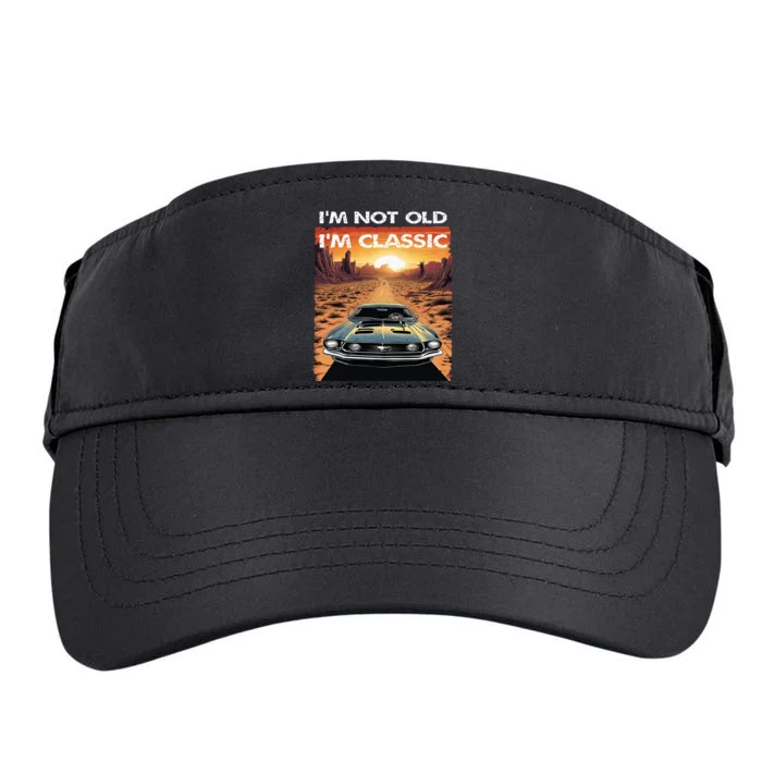 IM Not Old IM Classic Funny Car Vehicle Addicts Piston Adult Drive Performance Visor