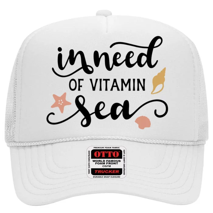 In Need Of Vitamin Sea High Crown Mesh Trucker Hat