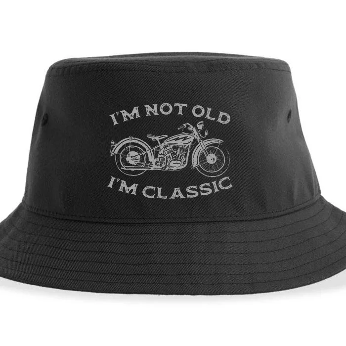 IM Not Old IM Classic Funny Motorcycle Sustainable Bucket Hat