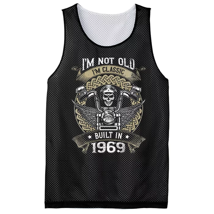 IM Not Old IM Classic Built 1969 Motorcycle 55th Birthday Mesh Reversible Basketball Jersey Tank