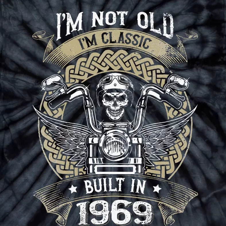 IM Not Old IM Classic Built 1969 Motorcycle 55th Birthday Tie-Dye T-Shirt