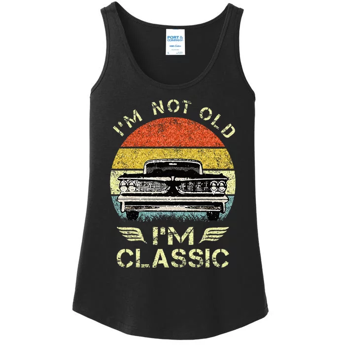 Im Not Old Im Funny Car Graphic Men & Women Ladies Essential Tank